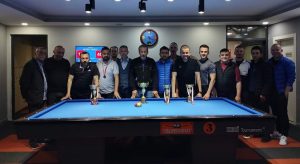 Üç top bilardo heyecanı yaşandı
