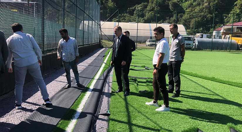 Giresun’da spor tesisleri yerinde incelendi