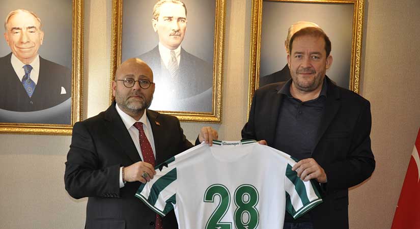 Giresunspor yönetiminden MHP İl Başkanı’na ziyaret