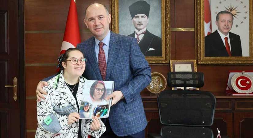 Vali Serdengeçti’den Nazlı Varol’a anlamlı destek
