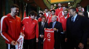 Alperen Şengün ve milliler Cumhurbaşkanı Erdoğan ile buluştu