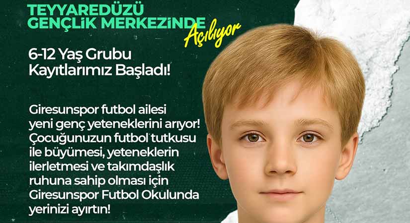 Giresunspor futbol okulu kayıtları başladı