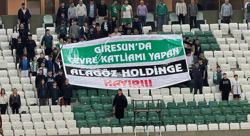 Giresunspor taraftarından Alagöz Holding’e sert tepki