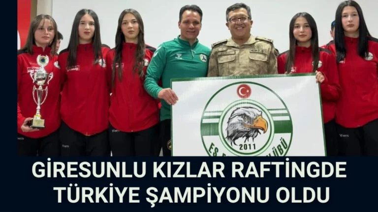 Giresunlu Kızlar Raftingde Türkiye Şampiyonu Oldu
