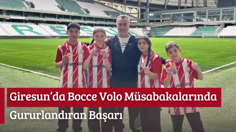 Giresun’da Bocce Volo Müsabakalarında Gururlandıran Başarı