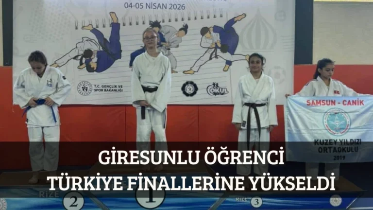 Giresunlu Öğrenci Türkiye Finallerine Yükseldi