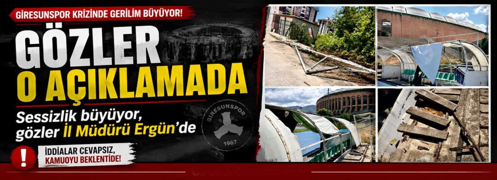 Sessizlik büyüyor, gözler İl Müdürü Ergün’de