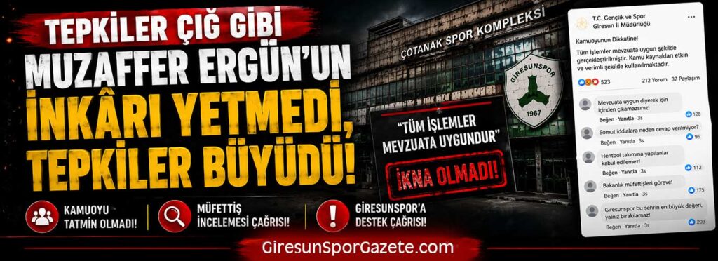 Muzaffer Ergün’un inkârı yetmedi, tepkiler büyüdü